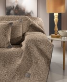 Ριχτάρι Lama Taupe 170x350 Τετραθέσιου