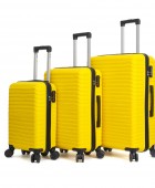 Σετ 3 Βαλίτσες Amber Κίτρινο AM1015 Σετ Βαλίτσες