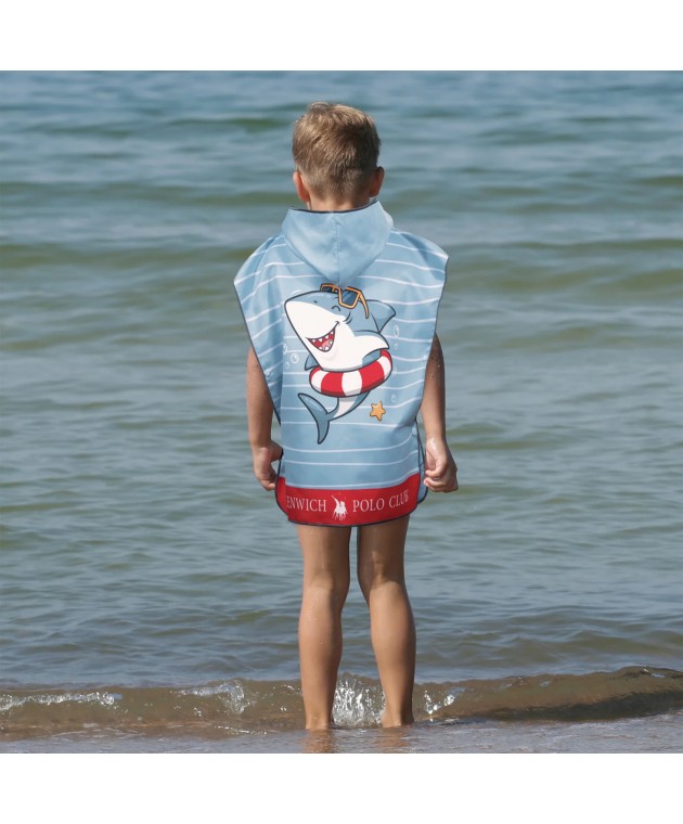 GREENWICH POLO CLUB JUNIOR ΠΟΝΤΣΟ ΘΑΛΑΣΣΗΣ 50Χ115 4044 BLUE Πόντσο Παιδικά