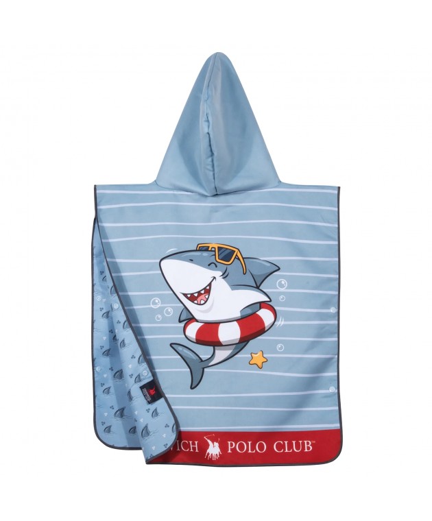 GREENWICH POLO CLUB JUNIOR ΠΟΝΤΣΟ ΘΑΛΑΣΣΗΣ 50Χ115 4044 BLUE Πόντσο Παιδικά