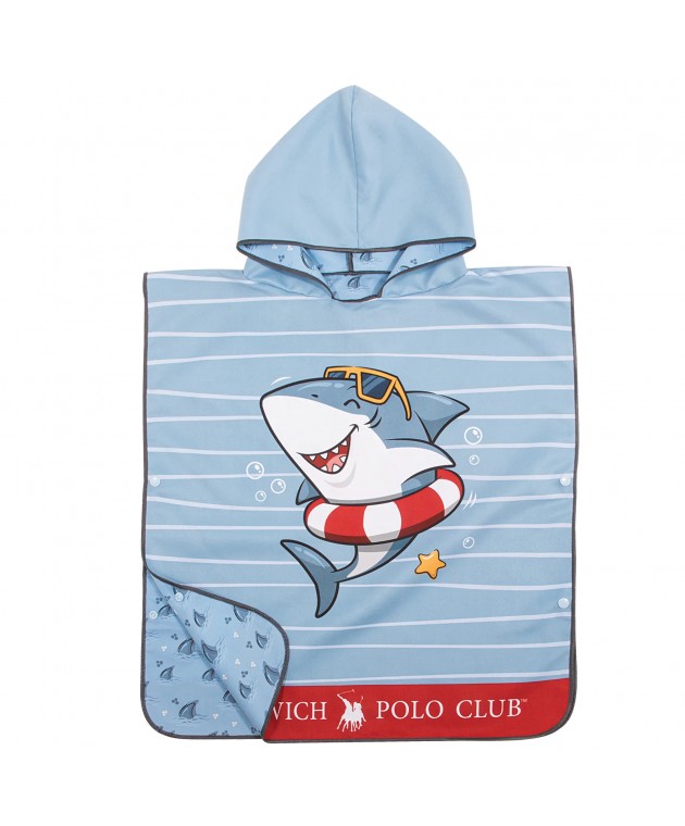 GREENWICH POLO CLUB JUNIOR ΠΟΝΤΣΟ ΘΑΛΑΣΣΗΣ 50Χ115 4044 BLUE Πόντσο Παιδικά