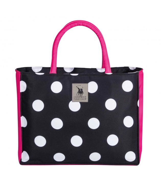 GREENWICH POLO CLUB ΤΣΑΝΤΑ ΘΑΛΑΣΣΗΣ 46X36 ESSENTIAL 4068 BLACK, FUSCHIA Τσάντες Θαλάσσης