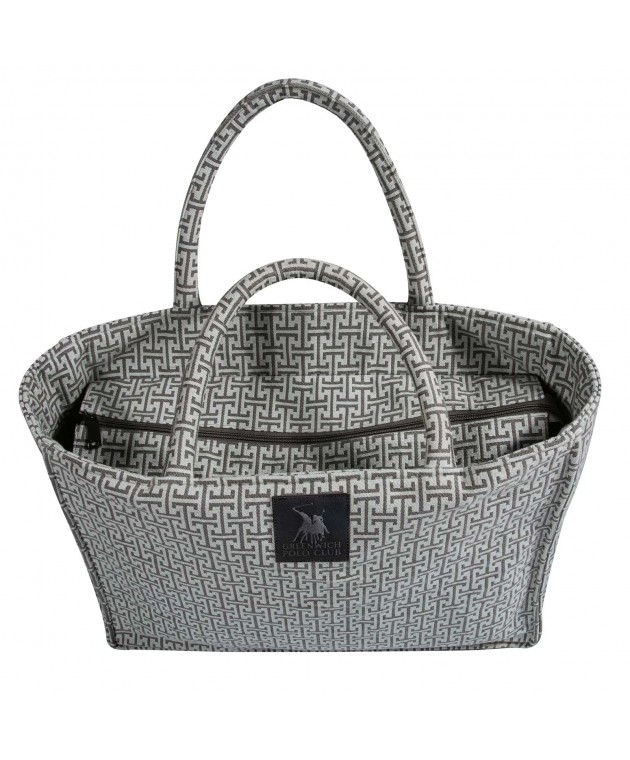 GREENWICH POLO CLUB ΤΣΑΝΤΑ ΘΑΛΑΣΣΗΣ 36X28 ESSENTIAL 4086 GREY Τσάντες Θαλάσσης