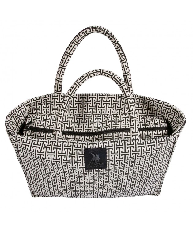 GREENWICH POLO CLUB ΤΣΑΝΤΑ ΘΑΛΑΣΣΗΣ 36X28 ESSENTIAL 4056 BLACK, GREY Τσάντες Θαλάσσης
