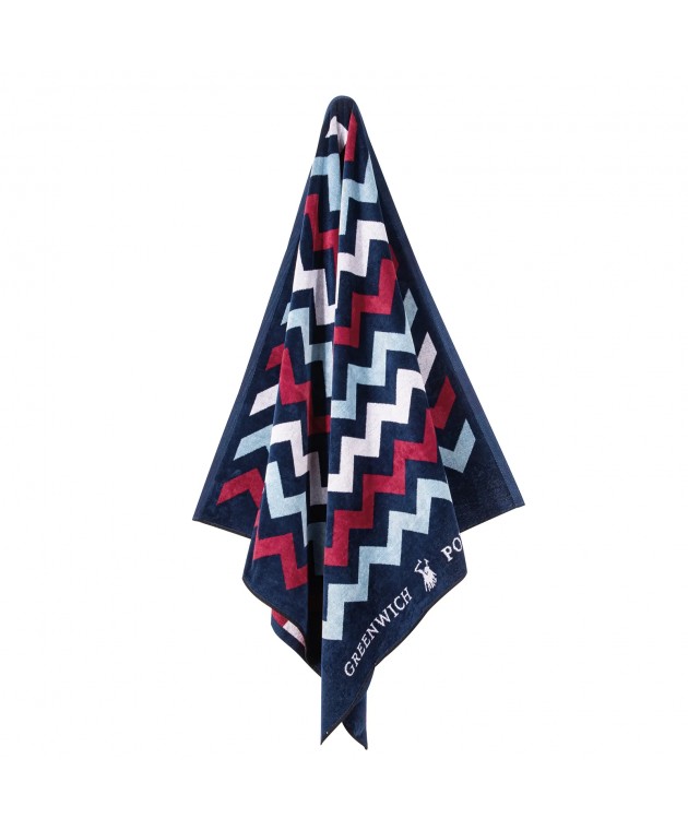 GREENWICH POLO CLUB ΠΕΤΣΕΤΑ ΘΑΛΑΣΣΗΣ 90Χ180 4008 BLUE, RED, WHITE Πετσέτες Θαλάσσης Ενηλίκων