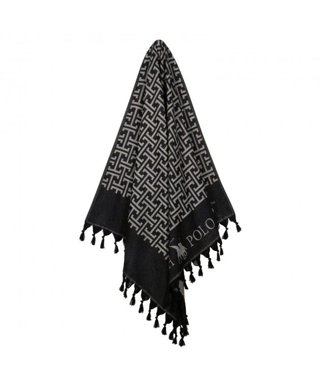 GREENWICH POLO CLUB ΠΕΤΣΕΤΑ-ΠΑΡΕΟ 90Χ170 4056 BLACK, GREY Παρεό