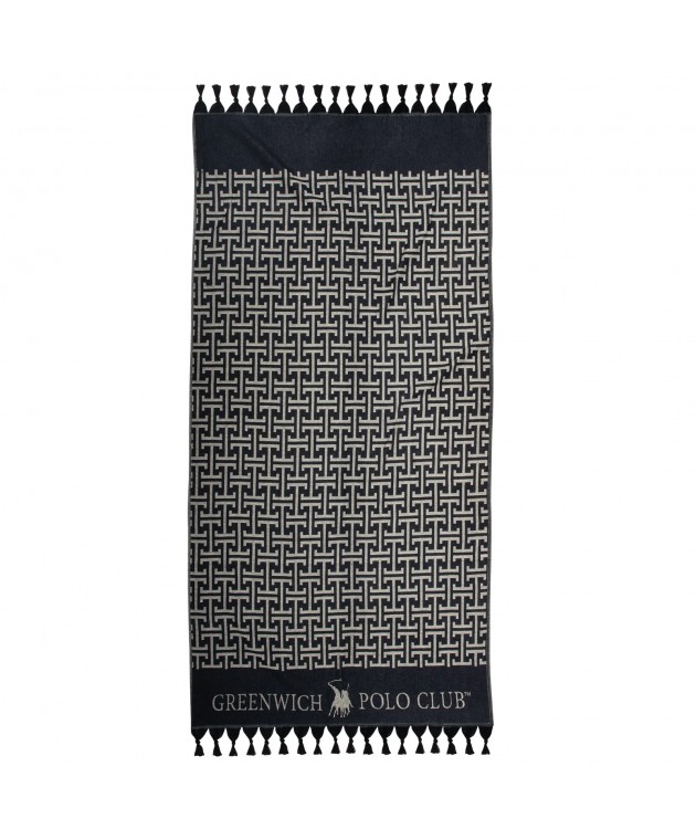 GREENWICH POLO CLUB ΠΕΤΣΕΤΑ-ΠΑΡΕΟ 90Χ170 4056 BLACK, GREY Παρεό