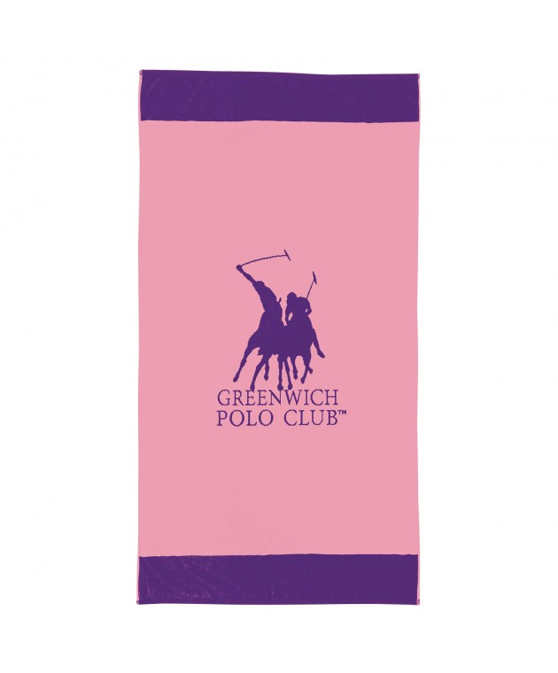 GREENWICH POLO CLUB ΠΕΤΣΕΤΑ ΘΑΛΑΣΣΗΣ 90Χ170 4047 PINK, PURPLE Πετσέτες Θαλάσσης Ενηλίκων