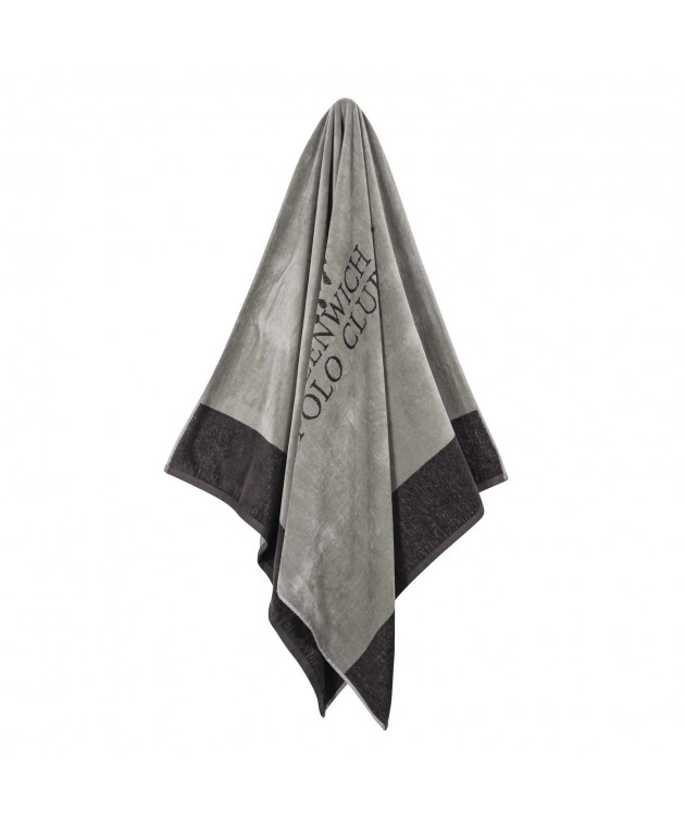 GREENWICH POLO CLUB ΠΕΤΣΕΤΑ ΘΑΛΑΣΣΗΣ 90Χ170 4045 GREY Πετσέτες Θαλάσσης Ενηλίκων