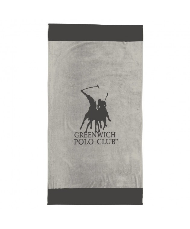 GREENWICH POLO CLUB ΠΕΤΣΕΤΑ ΘΑΛΑΣΣΗΣ 90Χ170 4045 GREY Πετσέτες Θαλάσσης Ενηλίκων