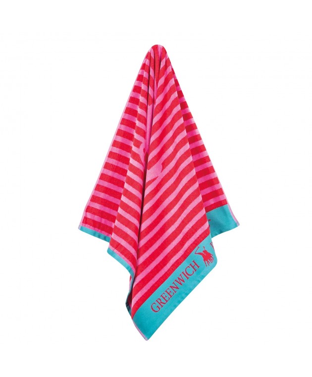 GREENWICH POLO CLUB JUNIOR ΠΕΤΣΕΤΑ ΘΑΛΑΣΣΗΣ 70Χ140 4073 PINK, RED Πετσέτες Θαλάσσης Παιδικές