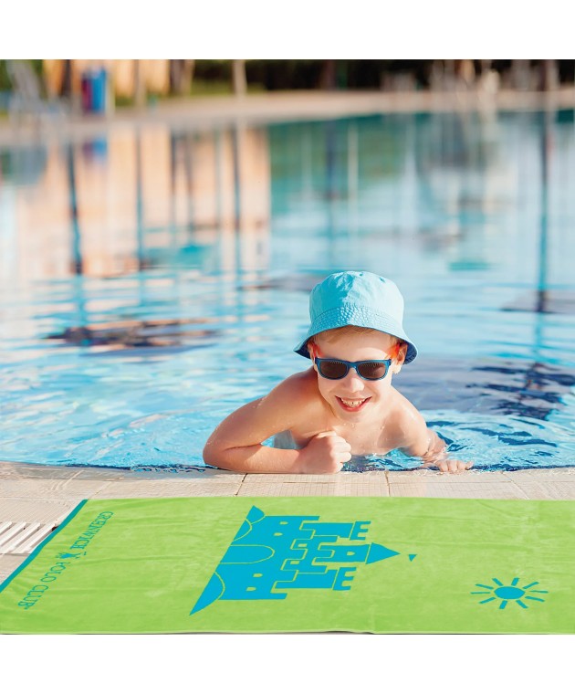 GREENWICH POLO CLUB JUNIOR ΠΕΤΣΕΤΑ ΘΑΛΑΣΣΗΣ 70Χ140 4075 BLUE, GREEN Πετσέτες Θαλάσσης Παιδικές