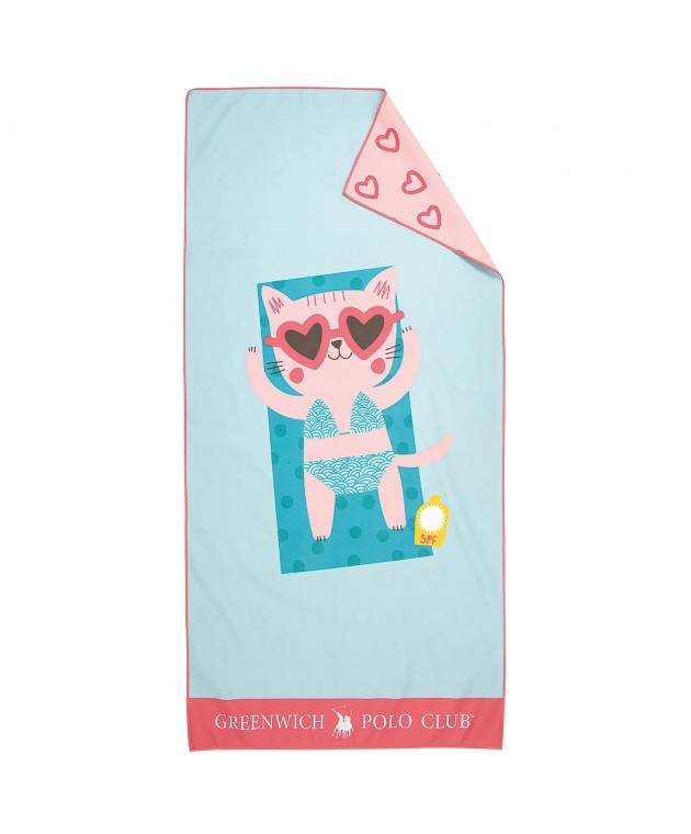 GREENWICH POLO CLUB JUNIOR ΠΕΤΣΕΤΑ ΘΑΛΑΣΣΗΣ 70Χ140 4081 BLUE, PINK Πετσέτες Θαλάσσης Παιδικές