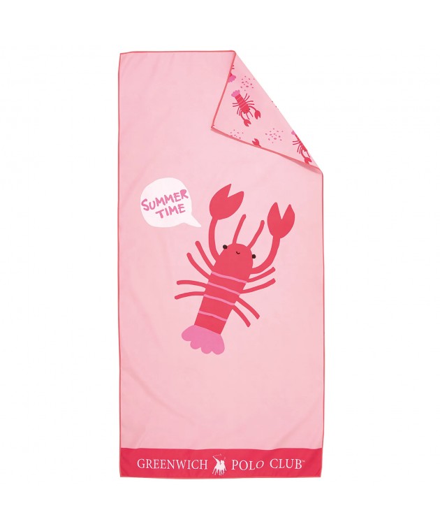 GREENWICH POLO CLUB JUNIOR ΠΕΤΣΕΤΑ ΘΑΛΑΣΣΗΣ 70Χ140 4040 PINK Πετσέτες Θαλάσσης Παιδικές