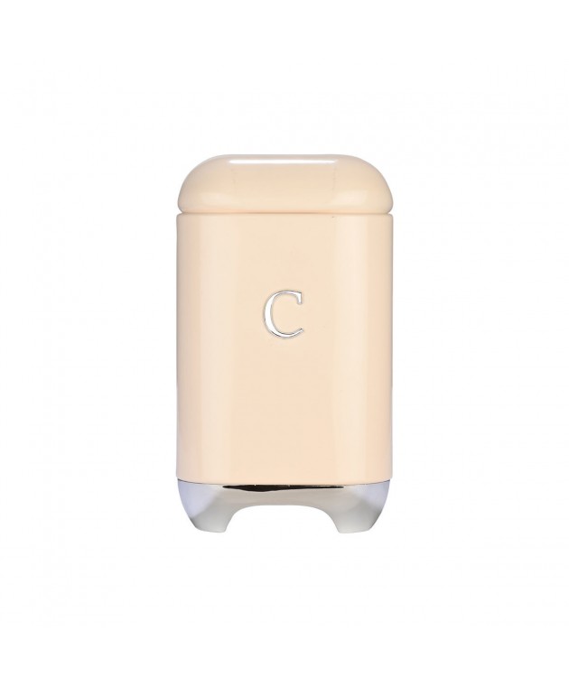 ESTIA ΔΟΧΕΙΟ ΓΙΑ ΚΑΦΕ EPOQUE ΜΕΤΑΛΛΙΚΟ 11x18.8cm ΚΡΕΜ Δοχεία Ζάχαρης/Καφέ