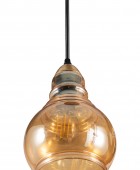 PDA 1258 B 1/Φ  ΓΥΑΛΙ ΚΟΝΤΟ ΜΠΟΜΠΕ ΜΕΛΙ 1xE-27 40W ΦΩΤΙΣΤΙΚΑ ΟΡΟΦΗΣ