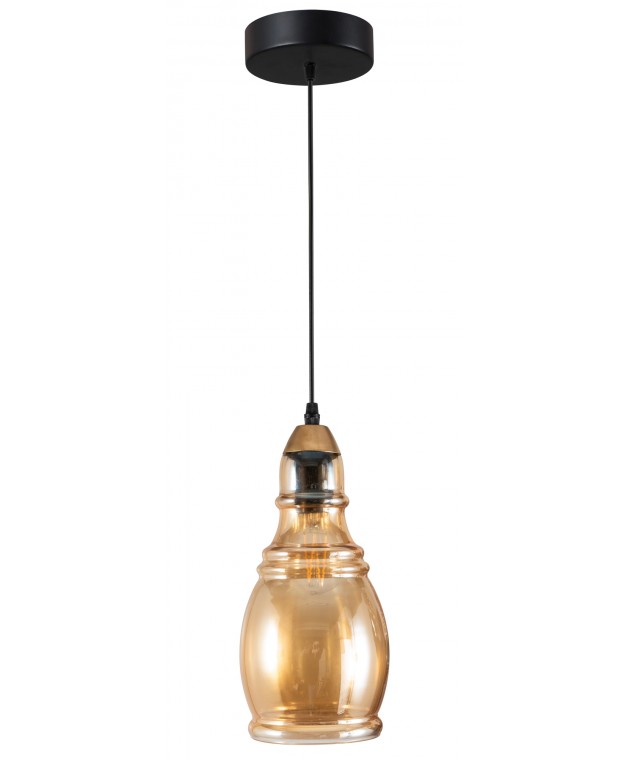 PDA 1258 A 1/Φ ΓΥΑΛΙ ΜΑΚΡΟΣΤΕΝΟ ΜΕΛΙ 1xE-27 40W ΦΩΤΙΣΤΙΚΑ ΟΡΟΦΗΣ