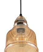 PDA 1258 C 1/Φ ΓΥΑΛΙ ΚΟΝΤΟ ΛΕΠΤΟ ΜΕΛΙ 1xE-27 40W ΦΩΤΙΣΤΙΚΑ ΟΡΟΦΗΣ