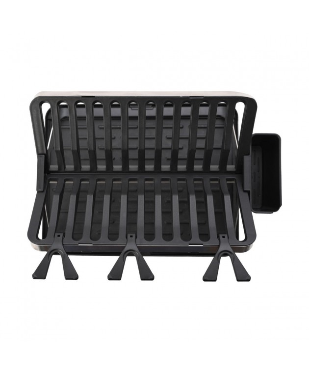 ESTIA ΠΙΑΤΟΘΗΚΗ ΑΝΑΔΙΠΛΟΥΜΕΝΗ ΑΝΟΞΕΙΔΩΤΗ 2 ΕΠΙΠΕΔΩΝ 48x35.4x27.2cm ΜΑΥΡΗ Πιατοθήκες