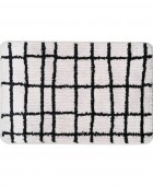 ESTIA ΤΑΠΕΤΟ ΜΠΑΝΙΟΥ CAGE 40x60cm 100% ΜΙΚΡΟΪΝΕΣ ΓΚΡΙ-ΜΑΥΡΟ Πατάκια Mπάνιου