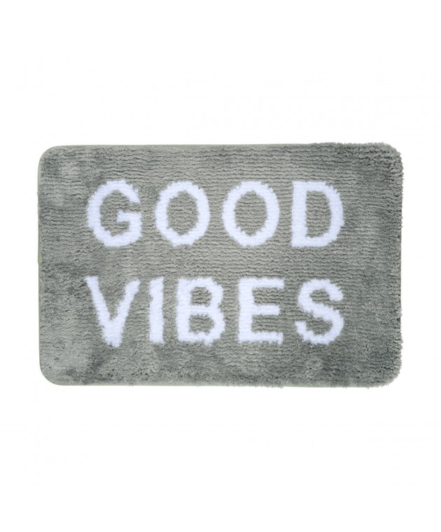 ESTIA ΤΑΠΕΤΟ ΜΠΑΝΙΟΥ GOOD VIBES 40x60cm 100% ΜΙΚΡΟΪΝΕΣ ΜΕΝΤΑ Πατάκια Mπάνιου