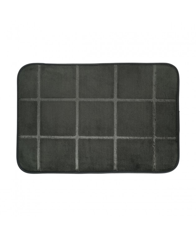 ESTIA ΤΑΠΕΤΟ ΜΠΑΝΙΟΥ TILES 40x60cm ΜΑΥΡΟ Πατάκια Mπάνιου