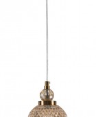 PDC 723-1 HN ΓΥΑΛΙΝΗ ΚΑΜΠΑΝΑ ΜΕΛΙ LED-5W  ΜΕ ΔΙΑΚΟΣΜΗΤΙΚΟ ΚΡΥΣΤΑΛΛΟ ΦΩΤΙΣΤΙΚΑ ΟΡΟΦΗΣ