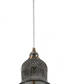 PDC 723-1 CR ΓΥΑΛΙΝΗ ΚΑΜΠΑΝΑ ΧΡΩΜΙΟ LED-5W  ΜΕ ΔΙΑΚΟΣΜΗΤΙΚΟ ΚΡΥΣΤΑΛΛΟ ΦΩΤΙΣΤΙΚΑ ΟΡΟΦΗΣ