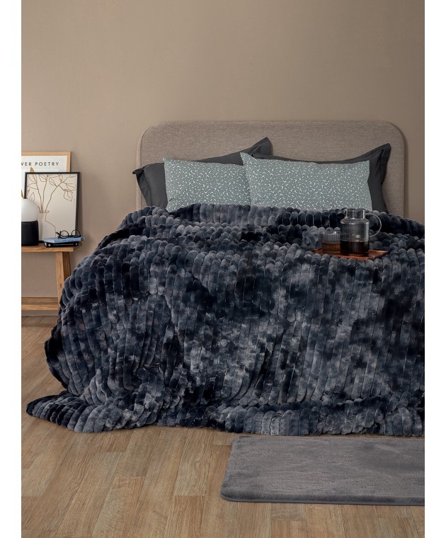 Κουβερτοπάπλωμα Υπέρδιπλο 220x240 TIDI/2 GREY Κουβερτοπαπλώματα  Υπέρδιπλα
