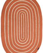 Χαλί Maya Terra Oval 140x210 Μοντέρνα Χαλιά
