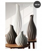 Espiel Διακοσμητικό Βάζο Κεραμικό Γκρι 19.5x56cm MIG119 Βάζα