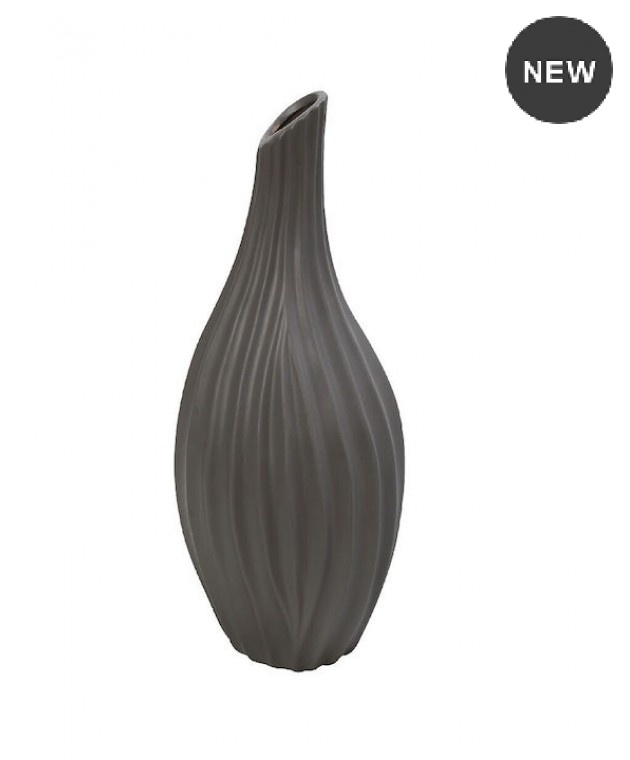 Espiel Διακοσμητικό Βάζο Κεραμικό Γκρι 19.5x56cm MIG119 Βάζα