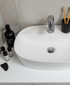 ESTIA ΑΝΤΛΙΑ ΣΑΠΟΥΝΙΟΥ MYST 310ml STONEWARE 7x7x19cm ΜΑΥΡΗ Δοχείο Κρεμοσάπουνου