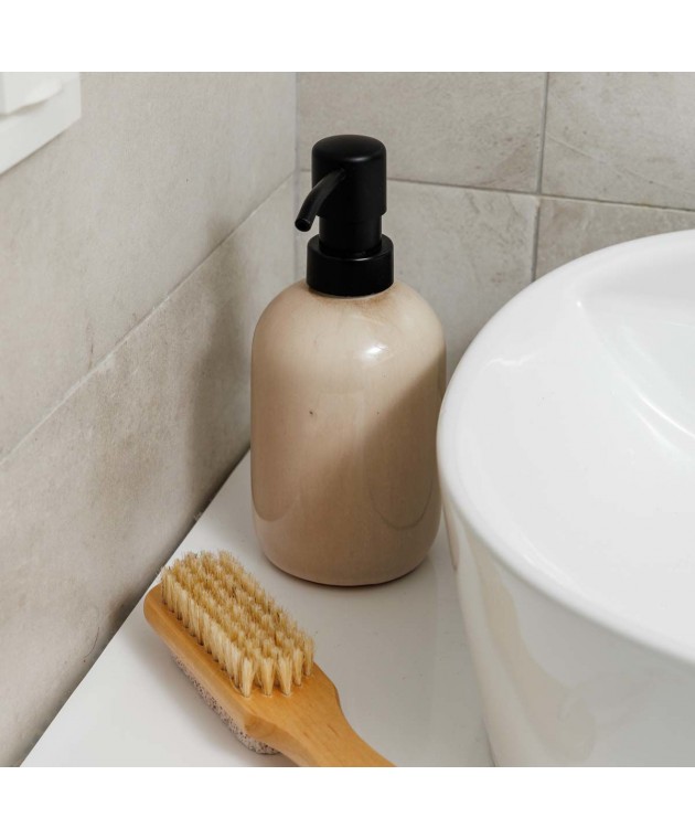 ESTIA ΑΝΤΛΙΑ ΣΑΠΟΥΝΙΟΥ SATIN ΚΕΡΑΜΙΚΗ 360ml 7.5x13cm Δοχείο Κρεμοσάπουνου