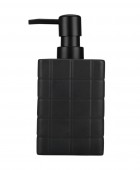 ESTIA ΑΝΤΛΙΑ ΣΑΠΟΥΝΙΟΥ TILES ΚΕΡΑΜΙΚΗ 450ml 7.5x15cm ΜΑΥΡΗ Δοχείο Κρεμοσάπουνου