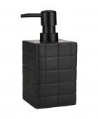 ESTIA ΑΝΤΛΙΑ ΣΑΠΟΥΝΙΟΥ TILES ΚΕΡΑΜΙΚΗ 450ml 7.5x15cm ΜΑΥΡΗ Δοχείο Κρεμοσάπουνου