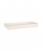 ESTIA ΔΙΣΚΟΣ ΜΠΑΝΙΟΥ TILES ΚΕΡΑΜΙΚΟΣ 20x10x2cm ΛΕΥΚΟΣ Διακοσμητικά Καλάθια-Κουτιά