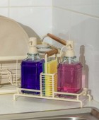 ESTIA ΔΟΧΕΙΑ ΥΓΡΟΥ ΠΙΑΤΩΝ ALLURE 2x300ml ΜΕ ΜΕΤΑΛΛΙΚΗ ΒΑΣΗ & ΘΗΚΗ ΓΙΑ ΣΦΟΥΓΓΑΡΙ IVORY 01-26226 Gadgets Κουζίνας