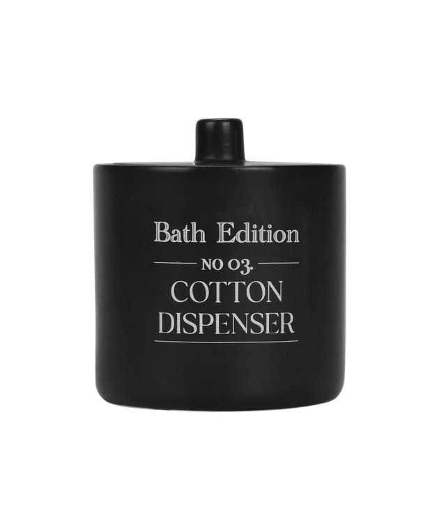 ESTIA ΔΟΧΕΙΟ ΓΙΑ ΒΑΜΒΑΚΙ MYST STONEWARE ΜΑΥΡΟ 02-26875 Βαμβακοθήκες