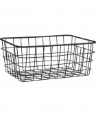 ESTIA ΚΑΛΑΘΙ ΟΡΓΑΝΩΣΗΣ ΜΕΤΑΛΛΙΚΟ 28x22x12.5cm ΜΑΥΡΟ Κουτιά/Καλάθια Οργάνωσης