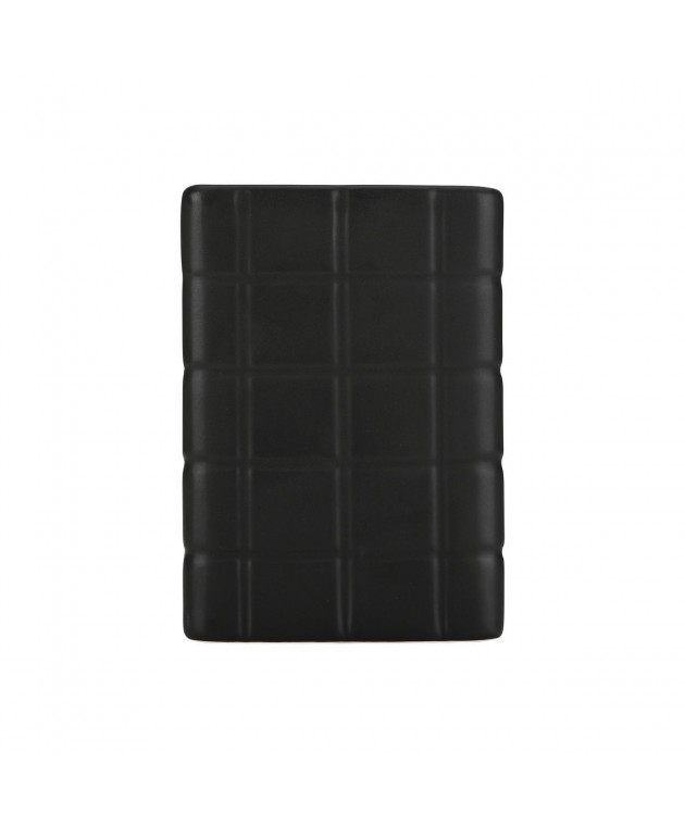 ESTIA ΠΟΤΗΡΑΚΙ ΜΠΑΝΙΟΥ TILES ΚΕΡΑΜΙΚΟ 7.5x11cm ΜΑΥΡΟ 02-27704 Ποτήρια  Οδοντόβουρτσας