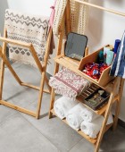 ESTIA ΡΑΦΙΕΡΑ ΔΑΠΕΔΟΥ ΟΡΓΑΝΩΣΗΣ ΒΑΜΒΟΟ ESSENTIALS ΜΕ 3 ΡΑΦΙΑ ΦΥΣΙΚΟ ΧΡΩΜΑ 02-27490 Ραφιέρες