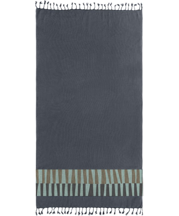 Πετσέτα Θαλάσσης - Παρεό Pestemal 23 Anthracite 90x170 Παρεό
