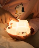 TLC 4023 ΠΟΡΤΑΤΙΦ ΑΡΝΑΚΙ ΑΣΠΡΟ-ΡΟΖ  ΣΥΛΙΚΟΝΗΣ CCT TOUCH-DIMMER- TIMER- USB & ΒΑΣΗ ΚΙΝΗΤΟΥ Φωτιστικά