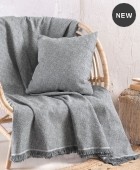 Ριχτάρι τετραθέσιου καναπέ (180X330) ONLY GREY, RYTHMOS HOME Τετραθέσιου