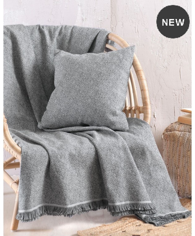 Ριχτάρι τετραθέσιου καναπέ (180X330) ONLY GREY, RYTHMOS HOME Τετραθέσιου