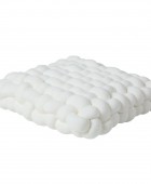 DAS HOME ΔΙΑΚΟΣΜΗΤΙΚΟ ΜΑΞΙΛΑΡΙ 40X40 2285 WHITE Με γέμιση