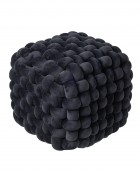 DAS HOME ΔΙΑΚΟΣΜΗΤΙΚΟ ΠΟΥΦ 43Χ43Χ40 2271 BLACK Πουφ