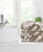 DAS HOME ΣΕΤ ΠΕΤΣΕΤΕΣ 3ΤΕΜΑΧΙΑ DAILY 0799 TAUPE Σετ πετσέτες Mπάνιου