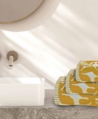 DAS HOME ΣΕΤ ΠΕΤΣΕΤΕΣ 3ΤΕΜΑΧΙΑ DAILY 0794 OCHRE Σετ πετσέτες Mπάνιου